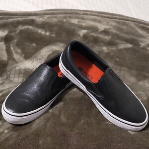 Shoes For Crews Black Loafers Slip-Ons